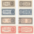 Yugoslavia 1, 5, 10, 20 dinars 1944
UNC Pick 48-51.