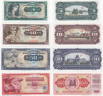 Yugoslavia 5-100 dinars 1965 specimens (4)
UNC Pick 77s-80s.