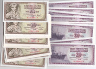 Yugoslavia 10 & 20 dinar 1978 (67)
UNC Pick 87a, 88a. (54 + 13)