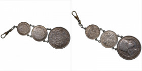 Jewelry made from Latvian coins, before 1940
42.46g. VF