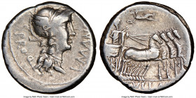 L. Cornelius Sulla as Imperator and L. Manlius Torquatus as Proquaestor (82 BC). AR denarius (17mm, 5h). NGC VF. Military mint moving with Sulla in It...