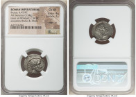 Q. Servilius Caepio (M. Junius) Brutus, as Moneyer (54 BC). AR denarius (19mm, 3.54 gm, 5h). NGC Choice XF 4/5 - 2/5, edge cut. Rome. BRVTVS, bare hea...