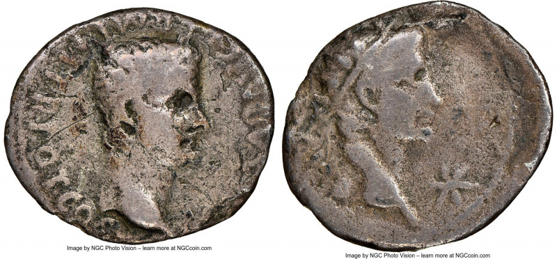 Gaius "Caligula" (AD 37-41), with Divus Augustus (or Tiberius). AR denarius (18m...