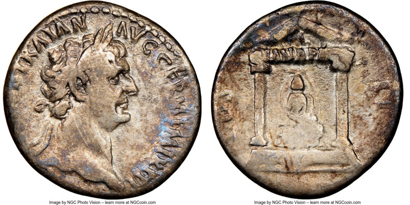 Trajan (AD 98-117). AR cistophorus (26mm, 6h). NGC Fine. Asia Minor (Ephesus?), ...