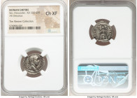 Severus Alexander (AD 222-235). AR denarius (20mm, 6h). NGC Choice XF. Rome, ca. AD 228-231. IMP SEV ALEXAND AVG, laureate head of Severus Alexander r...