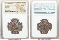 Constantius I, as Augustus (AD 305-306). AE follis or BI nummus (29mm, 1h). NGC AU. Heraclea, 3rd officina, AD 305-306. IMP C FL VAL CONSTANTIVS P F A...