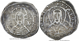 Manuel II Palaeologus (AD 1391-1425). AR half-stavraton (20mm, 7h). NGC VF. Constantinople, ca. AD 1405-1415. IC-XC (barred), bust of Christ facing, w...