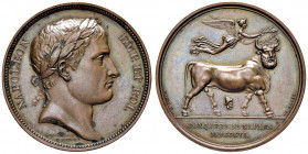 NAPOLI. Giuseppe Napoleone (1806-1808). Medaglia 1806. Per la conquista del Regno di Napoli. BR (g 32,18 - Ø 40,4 mm). Opus: Jean-Pierre Droz e Nicola...