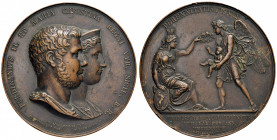 NAPOLI. Ferdinando II di Borbone (1830-1859). Medaglia 1836. Per le nascita del Duca di Calabria. BR (g 169 - Ø 65 mm). Opus: Laudicina - Cariello. D'...