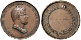 NAPOLI. Ferdinando II di Borbone (1830-1859). Medaglia 1848. Medaglia premio Esposizione di belle arti del 30 Maggio 1848. BR (g 76,58 - Ø 53,00 mm). ...