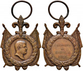 NAPOLI. Ferdinando II di Borbone (1830-1859). Medaglia 1849. Per la Campagna di Sicilia 1849. BR (g 17,70. Ø 28,70 x 38,65 mm). Opus: L. Arnaud. D'Aur...
