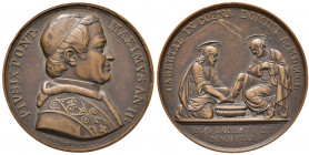 Pio IX (1846-1878). Medaglia 1850 An. II. Opus: Girometti. Lavanda dei piedi in occasione della Pasqua a Caserta. BR (g 13,79 - Ø 32,40 mm). D'Auria 2...