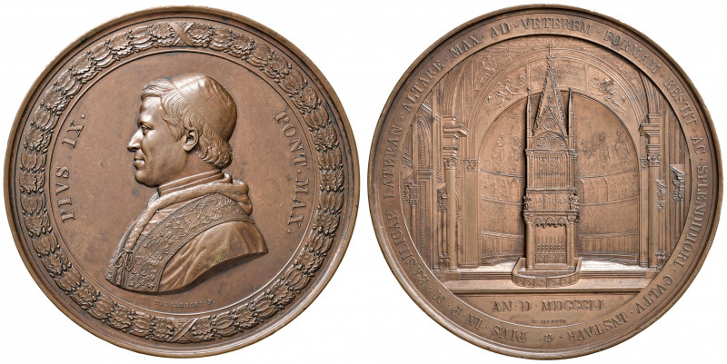 Pio IX (1846-1878). Medaglia di massimo modulo 1851. Opus: N. Cerbara - G. Bianc...