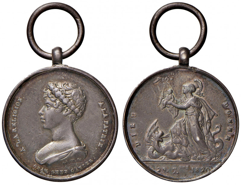 FRANCIA. Maria Carolina di Borbone (1798-1870). Medaglia 1820. Opus: Cahier. Per...