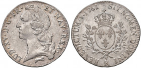 FRANCIA. Luigi XV (1715-1774). Ecu 1761 R (Orléans). AG (g 29,21). Gad.322.
qSPL