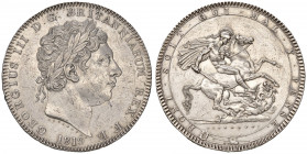 GRAN BRETAGNA. Giorgio III (1760-1820). Corona 1819. AG (g 28,26). KM#675. Lavata.
SPL