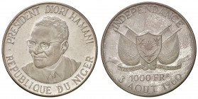 NIGERIA. Repubblica. 100 Franchi 1960. AG (g 19,85). KM 6. Proof.
FDC