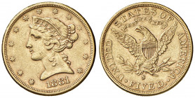 USA. 5 Dollari 1881 S. AU (g 8,35). KM 101.
BB+