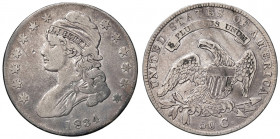 USA. 1/2 Dollaro 1834. AG (g 13,25). KM 37. 
qBB