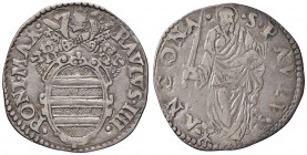 ANCONA. Paolo IV (1555-1559). Giulio. AG (g 3,05). Munt. 41.
qBB
