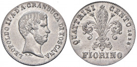 FIRENZE. Leopoldo II di Lorena (1824-1859). Fiorino 1858. AG (g 6,85). Gig. 43. NC Conservazione eccezionale.
FDC