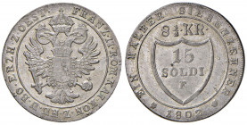 GORIZIA. Francesco II d'Asburgo Lorena (1797-1805). 15 Soldi 1802 F. MI (g 5,28). Gig. 2.
SPL