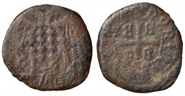 METELINO E ENOS. Francesco Gattiluso (1355-1376). Denaro. CU (g 0,96). Lunardi G2. R
MB