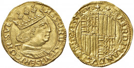 NAPOLI. Ferdinando I d'Aragona (1458-1494). Ducato. AU (g 3,52). P.R. 9b; MIR 64/7. R 
SPL