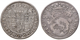 NAPOLI. Carlo II di Spagna (1674-1700). 20 Grana 1687. AG (g 5,48). Magliocca 19. R 
qBB