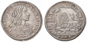 NAPOLI. Carlo II di Spagna (1674-1700). 10 Grana 1684. AG (g 2,78). Magliocca 34. 
SPL