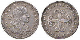 NAPOLI. Carlo II di Spagna (1674-1700). 8 Grana 1688. AG (g 2,00). Magliocca 52. 
qSPL