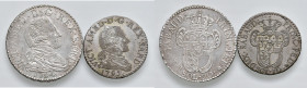 REGNO DI SARDEGNA. Vittorio Amedeo III (1773-1796). Lotto di 2 monete: 20 Soldi 1794 (BB).- 10 Soldi 1795 (qBB). Mont. 371, 377.
qBB/BB