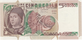 REPUBBLICA. Biglietto di banca. 5000 lire ANT. DA MESSINA. 01-07-1982. Gig. BI-68C. Periziata Marco Esposito.
FDS