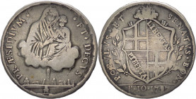 Governo Popolare di Bologna (1796-1797) - scudo da 10 Paoli del III° tipo 1797 con piccola variante nella legenda del dritto con * tra SENATVS e BON -...