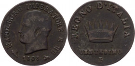 Bologna - Napoleone I Re d'Italia (1805-1814) - 1 centesimo 1808 - Pag. 73 - 2,01 g - Cu 

BB

SPEDIZIONE SOLO IN ITALIA - SHIPPING ONLY IN ITALY
