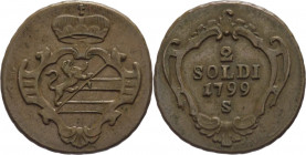 Gorizia - Francesco II (1792-1835) - 2 soldi 1799 - Schmollitz - KM# 42 - Cu

qSPL

SPEDIZIONE SOLO IN ITALIA - SHIPPING ONLY IN ITALY