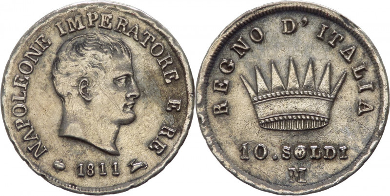 Milano - Napoleone I Re d'Italia (1808-1814) - 10 soldi 1811 - Ag

BB

SPEDI...