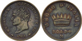 Milano - Napoleone I Re d'Italia (1805-1814) - 1 soldo 1811 - Gig. 213 - Cu

mBB 

SPEDIZIONE SOLO IN ITALIA - SHIPPING ONLY IN ITALY