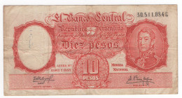 Argentina - Repubblica federale (dal 1861) - 10 pesos - N°serie: 83.597.485 D - - P# 270

qBB 

SPEDIZIONE IN TUTTO IL MONDO - WORLDWIDE SHIPPING