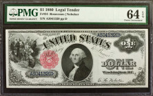 Fr. 34. 1880 $1 Legal Tender Note. PMG Choice Uncirculated 64 EPQ.

A highly appealing example of this 1880 Legal. Found with the Rosecarans-Nebeker...