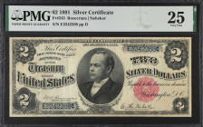 Fr. 245. 1891 $2 Silver Certificate. PMG Very Fine 25.

A $2 Windom note offered here in a Very Fine grade.

Estimate: $1000.00 - $1500.00