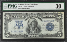 Fr. 274. 1899 $5 Silver Certificate. PMG Very Fine 30.

This Very Fine Chief offers bright paper for the assigned grade. The serial numbers, seal an...