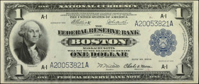 Fr. 710. 1918 $1 Federal Reserve Bank Note. Boston. Extremely Fine.

AA block. A mid-condition offering of this Boston Ace.

Estimate: $200.00 - $...