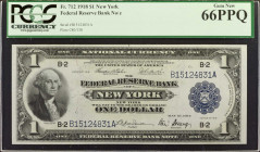 Fr. 712. 1918 $1 Federal Reserve Bank Note. New York. PCGS Currency Gem New 66 PPQ.

This New York Green Eagle Ace offers exceptional embossing and ...
