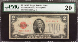 Fr. 1503. 1928B $2 Legal Tender Note. PMG Very Fine 20.

AA block. PMG comments "Annotation."

Estimate: $60.00 - $80.00
