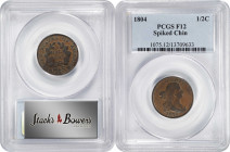 1804 Draped Bust Half Cent. Spiked Chin. Fine-12 (PCGS).

PCGS# 1075. NGC ID: 222G.