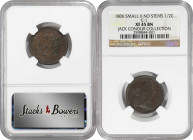 1806 Draped Bust Half Cent. C-1. Small 6, Stemless Wreath. EF-45 BN (NGC).

PCGS# 35191. NGC ID: 222J.

Ex Jack Conour Collection.