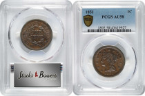 1851 Braided Hair Cent. AU-58 (PCGS).

PCGS# 1892. NGC ID: 226H.