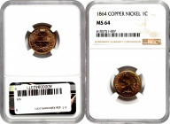 1864 Indian Cent. Copper-Nickel. MS-64 (NGC).

PCGS# 2070. NGC ID: 227K.