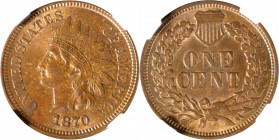 1870 Indian Cent. Bold N. Snow-16. Doubled Die Reverse. MS-63 BN (NGC).

PCGS# 2097. NGC ID: 227U.